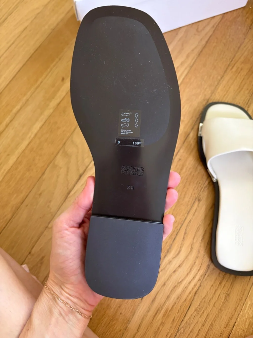 & Other Stories leather slides